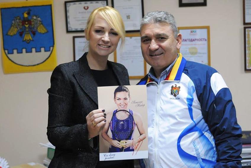 Marina Tauber, în 2016, alături de Stere, tatăl Simonei Halep / Sursă foto: Facebook