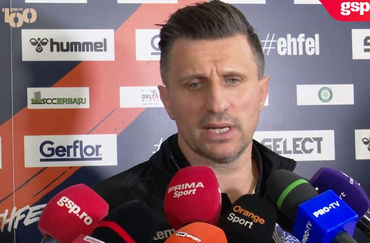 Selecționerul Buricea nu acceptă eșecul cu Dinamo din EHF: „La noi în sală e mai multă educație”