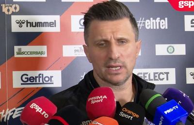 Selecționerul Buricea nu acceptă eșecul cu Dinamo din EHF: „La noi în sală e mai multă educație”