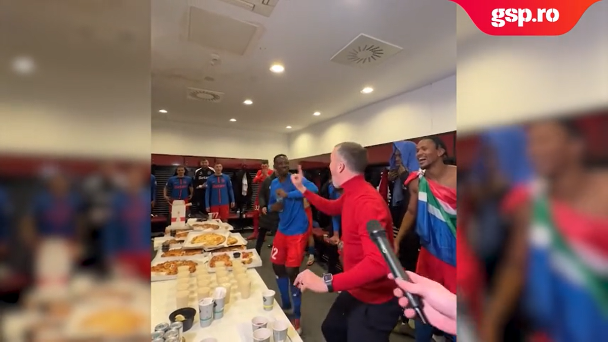 MM Stoica, fiesta în vestiar după FCSB - PAOK