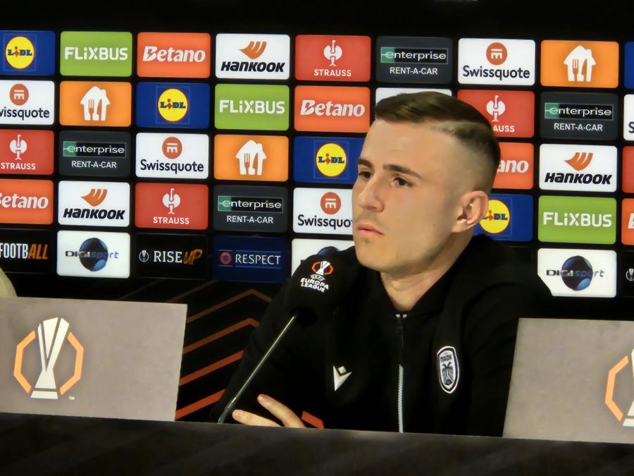 Dimitrios Pelkas la conferinta de presă de la Arena Națională Principalul pericol pentru FCSB la meciul cu PAOK: „Normal că e nervozitate după tur”