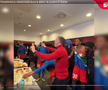 MM Stoica, fiesta în vestiar după FCSB - PAOK. FOTO: captură video FCSB