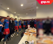 MM Stoica, fiesta în vestiar după FCSB - PAOK. FOTO: captură video FCSB