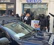 Suporterii lui PAOK fac spectacol în Centrul Vechi din București înaintea duelului cu FCSB, foto: Remus Dinu