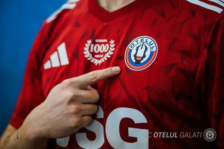 Oțelul Galați, tricouri speciale la meciul 1.000 în Superligă / sursa foto: Facebook @SC Otelul Galati