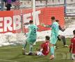 Fază controversată de arbitraj cu Iacob și Alin Roman, în Oțelul - UTA / FOTO:  Captură TV @Digi Sport 1