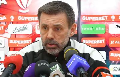Kopic l-a mustrat în conferință, înainte de Rapid - Dinamo: „Nu am fost mulțumit, aștept mai mult din partea lui”