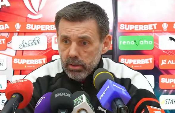 Kopic l-a mustrat în conferință, înainte de Rapid - Dinamo: „Nu am fost mulțumit, aștept mai mult din partea lui”
