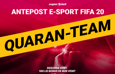 Ultimate Quaran-Team, cel mai tare turneu de FIFA 20 al acestei perioade. Pariază pe viitoarea campioană!