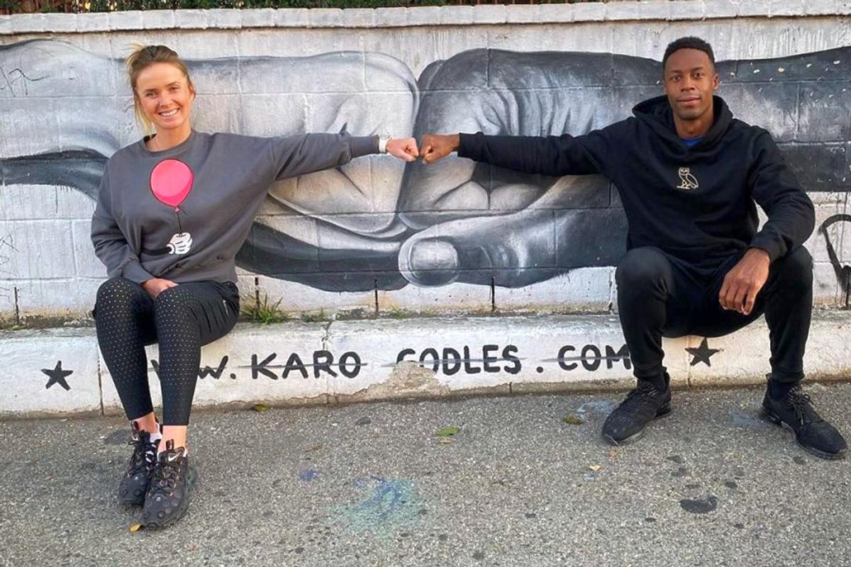 Elina Svitolina și Gael Monfils