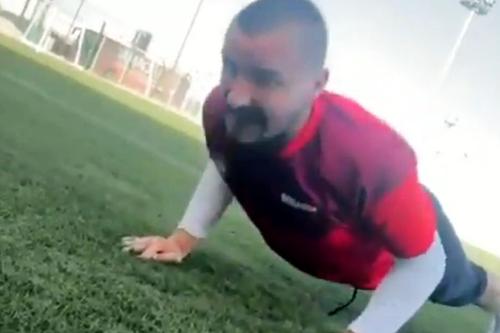 Constantin Budescu, în acțiune la antrenamentele lui Damac / Captură Instagram