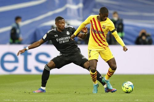 David Alaba (29 de ani) a gafat la 4 goluri marcate de Barcelona pe terenul lui Real Madrid.