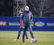 Edi Iordănescu, la primul antrenament // FOTO: FRF