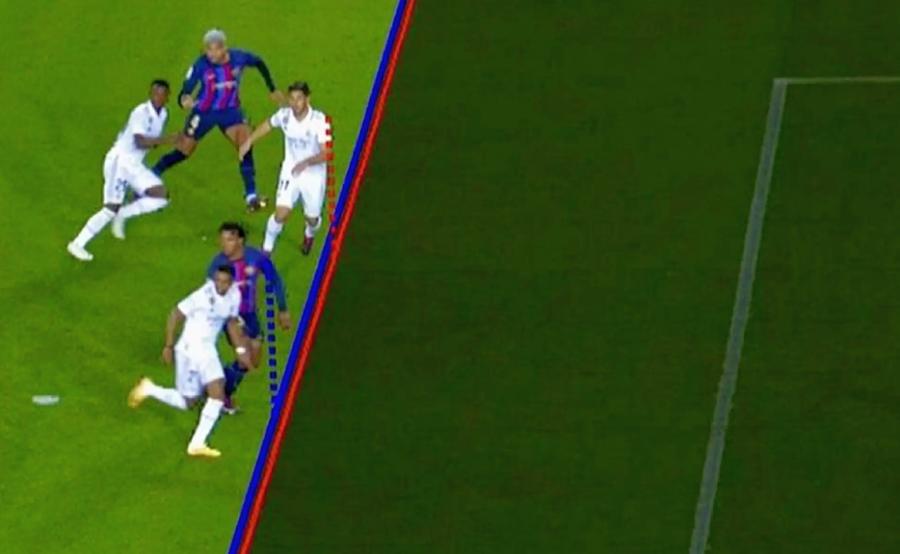 Cine a măsluit analiza VAR: noi sau spaniolii? Diferențe șocante de analiză a ofsaidului la CFR - Rapid versus Barcelona - Real Madrid