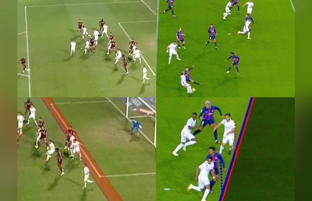 Cine a măsluit analiza VAR: noi sau spaniolii? Diferențe șocante de analiză a ofsaidului la CFR - Rapid versus Barcelona - Real Madrid