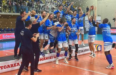 SCM Universitatea Craiova a cucerit Cupa României la volei masculin! » Victorie senzațională împotriva deținătoarei trofeului