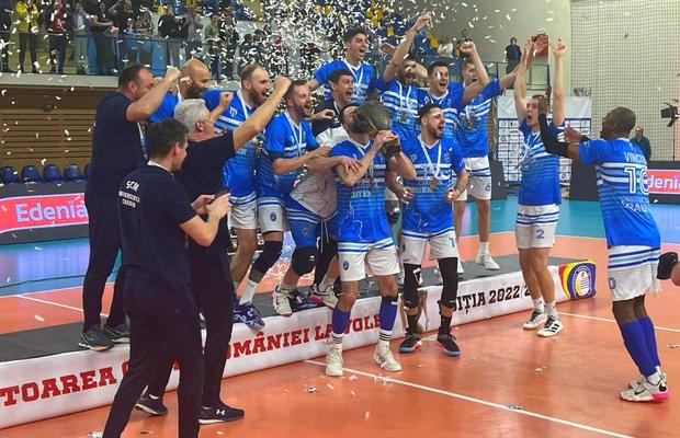 SCM Universitatea Craiova a cucerit Cupa României la volei masculin! » Victorie senzațională împotriva deținătoarei trofeului
