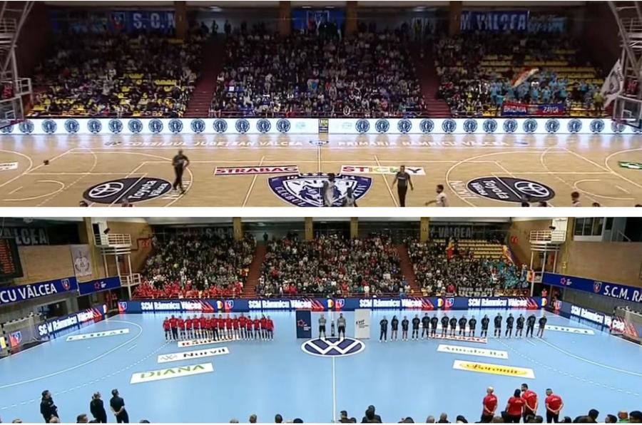 Vâlcea - Oradea la baschet SUS, Vâlcea - Ikast la handbal JOS. CSM Oradea, învinsă pentru a doua oară în 23 de etape din Liga Națională de baschet masculin » Gafa Federației: câți spectatori au anunțat