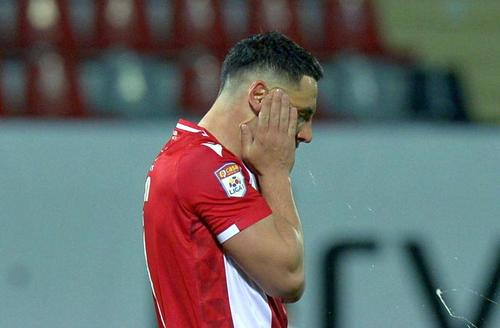 Dinamo a fost învinsă de UTA, scor 0-1, în a doua rundă a play-out-ului din Liga 1, și tocmai a bifat o bornă neagră în istoria clubului.