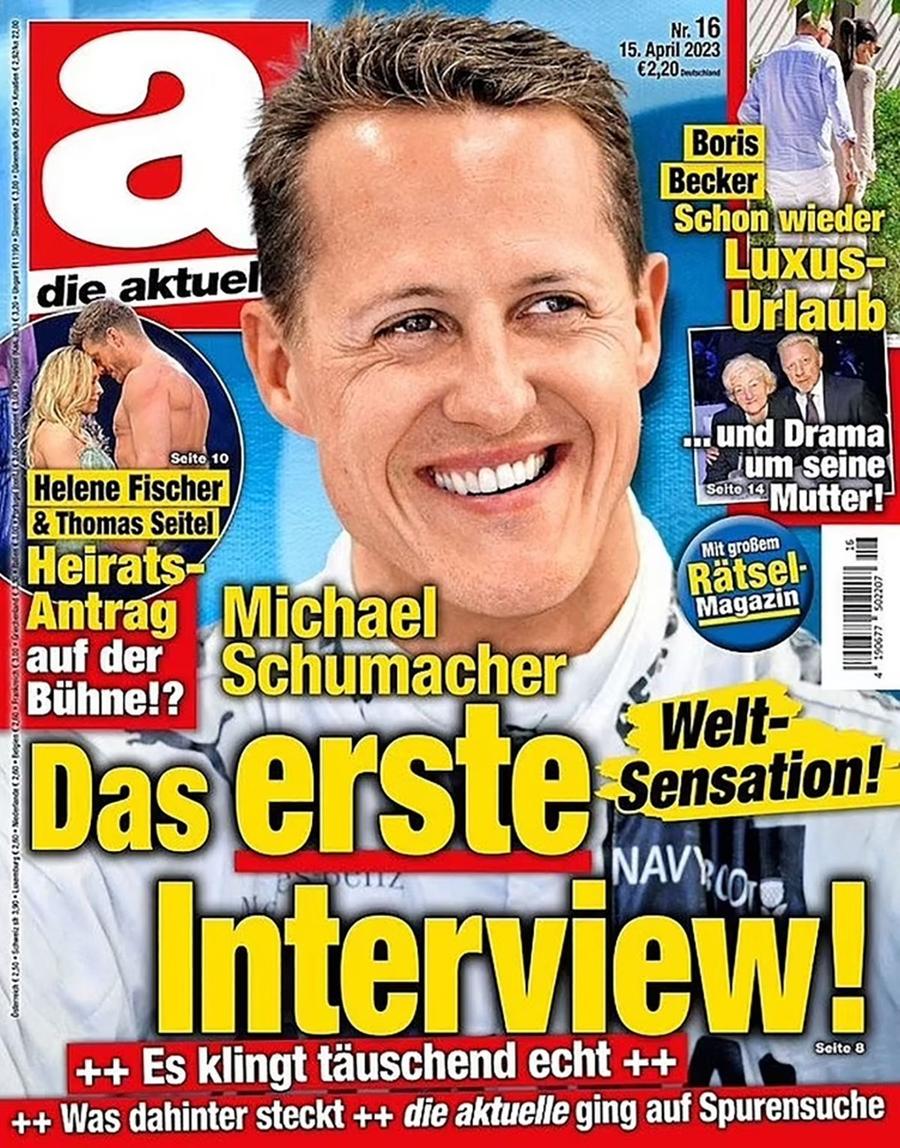 Revista „Die Aktuelle” a promovat pe copertă așa-zisul interviu cu Michael Schumacher „Avem primul interviu cu Michael Schumacher după accident!” » Situație șocantă în Germania, familia anunță că îi va da URGENT în judecată