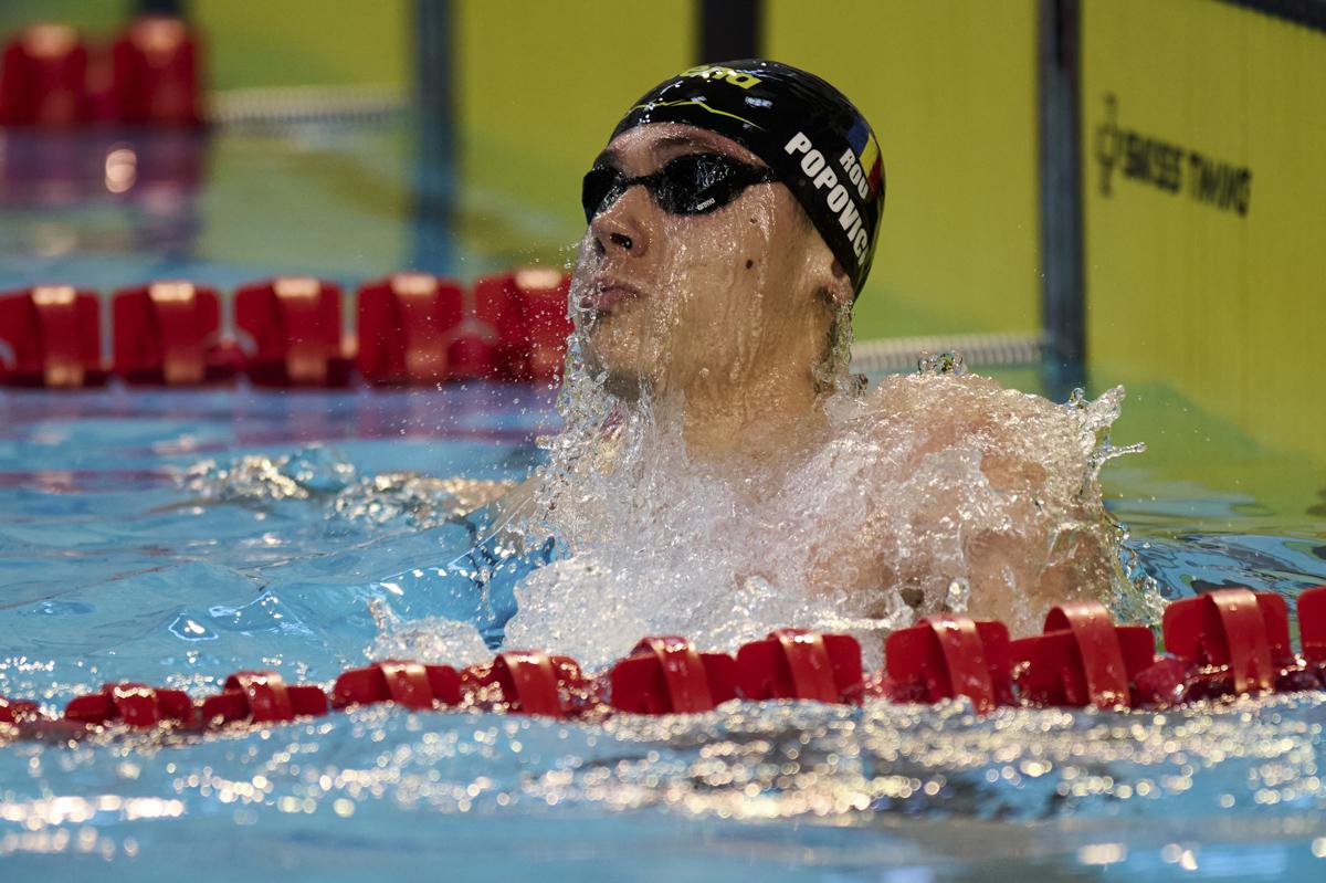 David Popovici, campion național și la 100 metri liber! Cel mai bun timp al anului