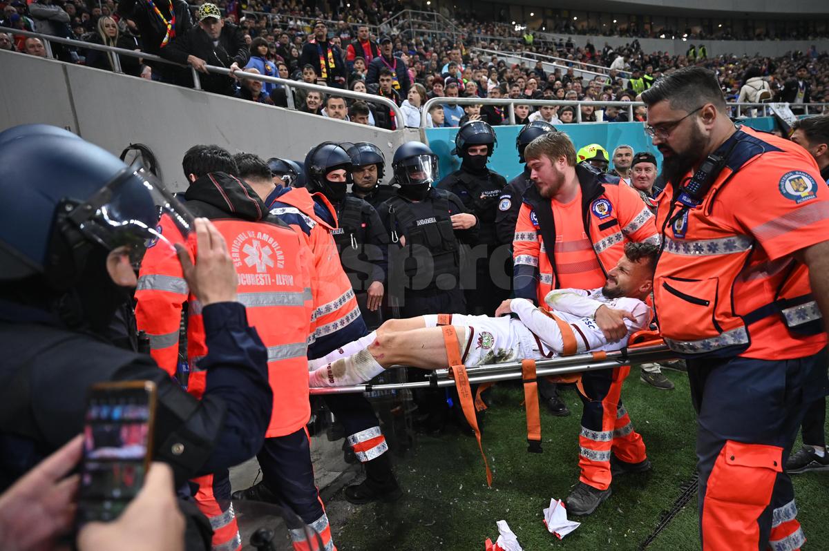 Momente neplăcute în momentul accidentării lui Hromada, din FCSB - Rapid