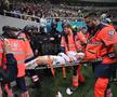 Momente neplăcute în momentul accidentării lui Hromada, din FCSB - Rapid / FOTO: Raed Krishan (GSP.ro)