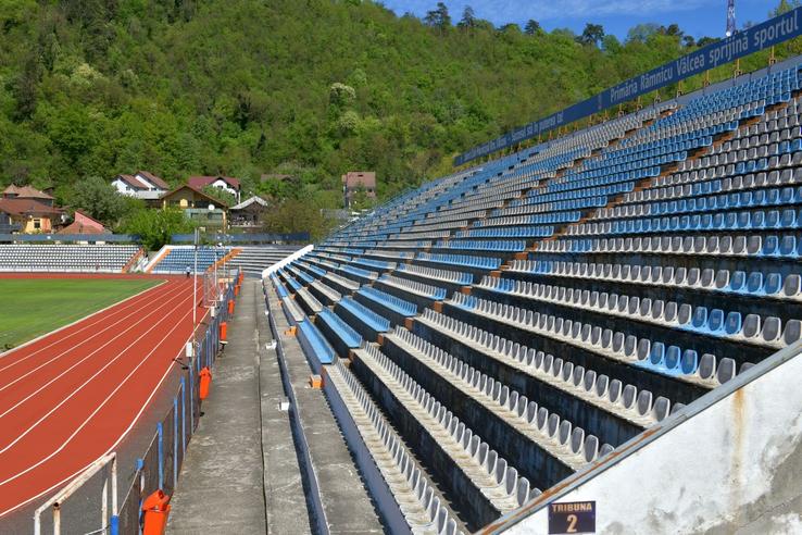 Stadionul din Râmnicu Vâlcea, la vizita Gazetei din aprilie 2024 / FOTO: Cristi Preda (GSP)