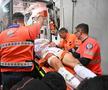 Momente neplăcute în momentul accidentării lui Hromada, din FCSB - Rapid / FOTO: Raed Krishan (GSP.ro)