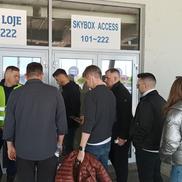 Andrei Nicolescu la intrarea în stadion. Foto: George Nistor (GSP)