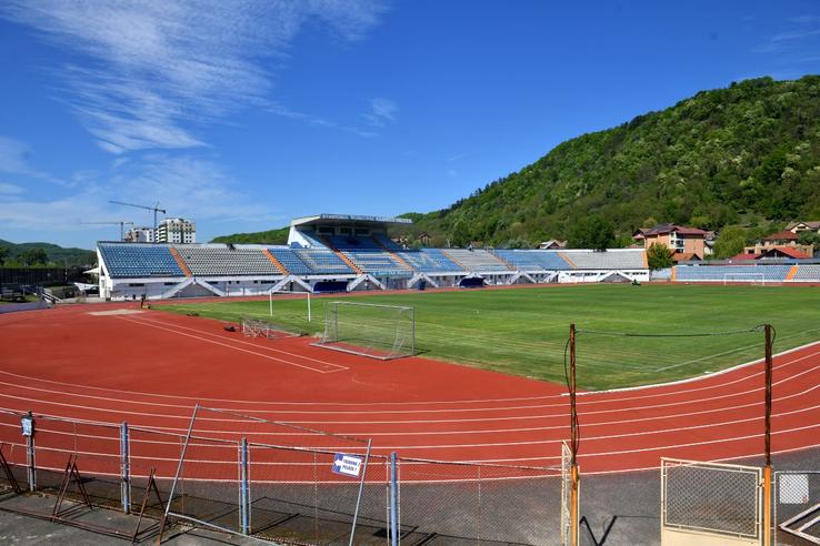 Stadionul din Râmnicu Vâlcea, la vizita Gazetei din aprilie 2024 / FOTO: Cristi Preda (GSP)