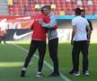 Imagini de la încălzire înainte de FCSB - CFR Cluj