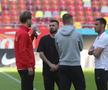 Imagini de la încălzire înainte de FCSB - CFR Cluj