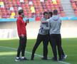 Imagini de la încălzire înainte de FCSB - CFR Cluj