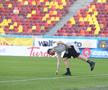 Imagini de la încălzire înainte de FCSB - CFR Cluj