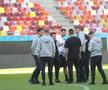 Imagini de la încălzire înainte de FCSB - CFR Cluj