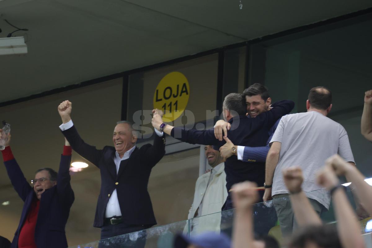 Mihai Stoica a oferit imaginile serii după FCSB - CFR Cluj: cum a trăit în lojă finalul dramatic și pe cine a îmbrățișat după succes