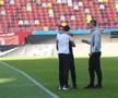 Imagini de la încălzire înainte de FCSB - CFR Cluj