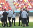 Imagini de la încălzire înainte de FCSB - CFR Cluj