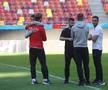 Imagini de la încălzire înainte de FCSB - CFR Cluj