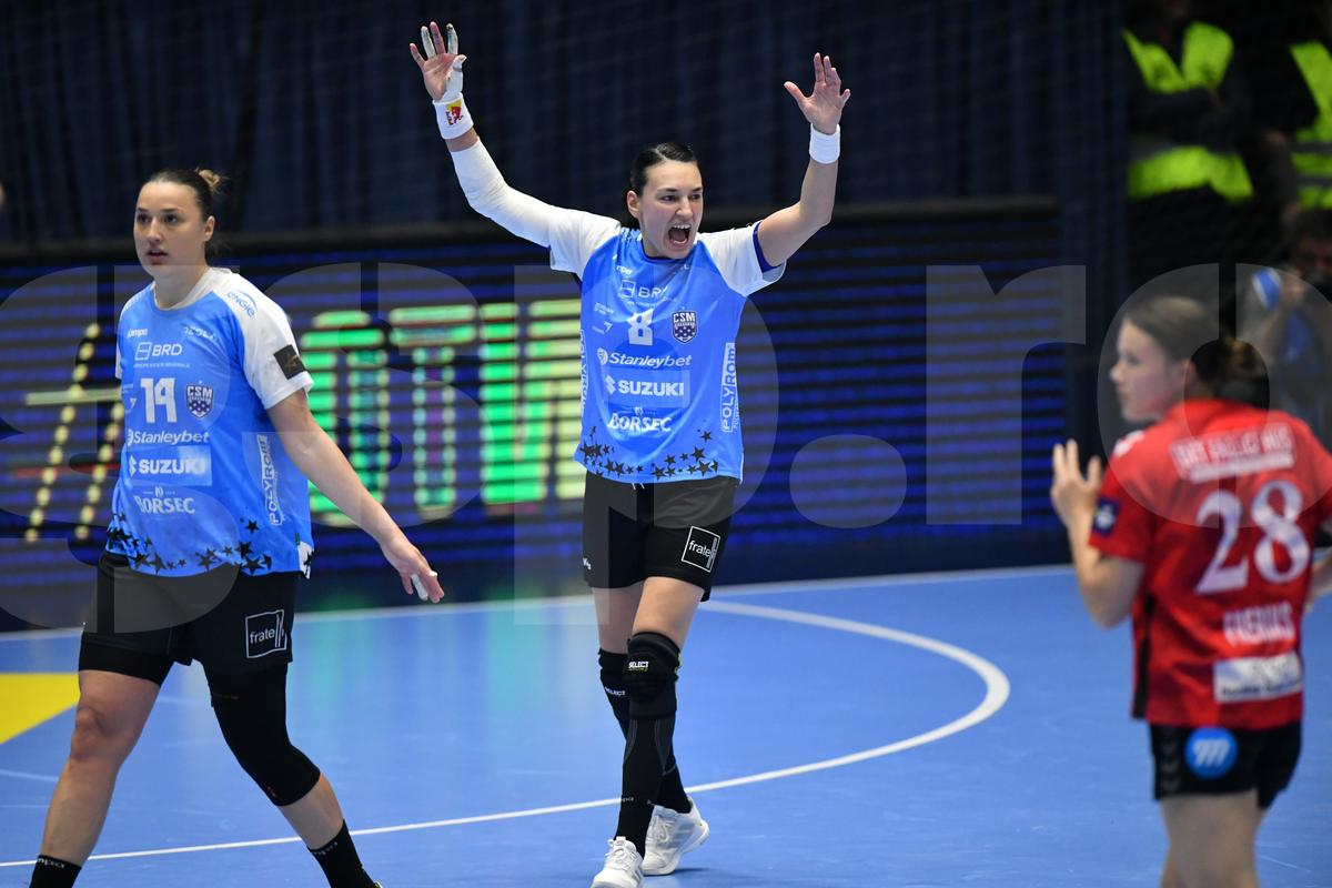 CSM București - Esbjerg, turul din sferturile Ligii Campionilor, foto: Cristi Preda