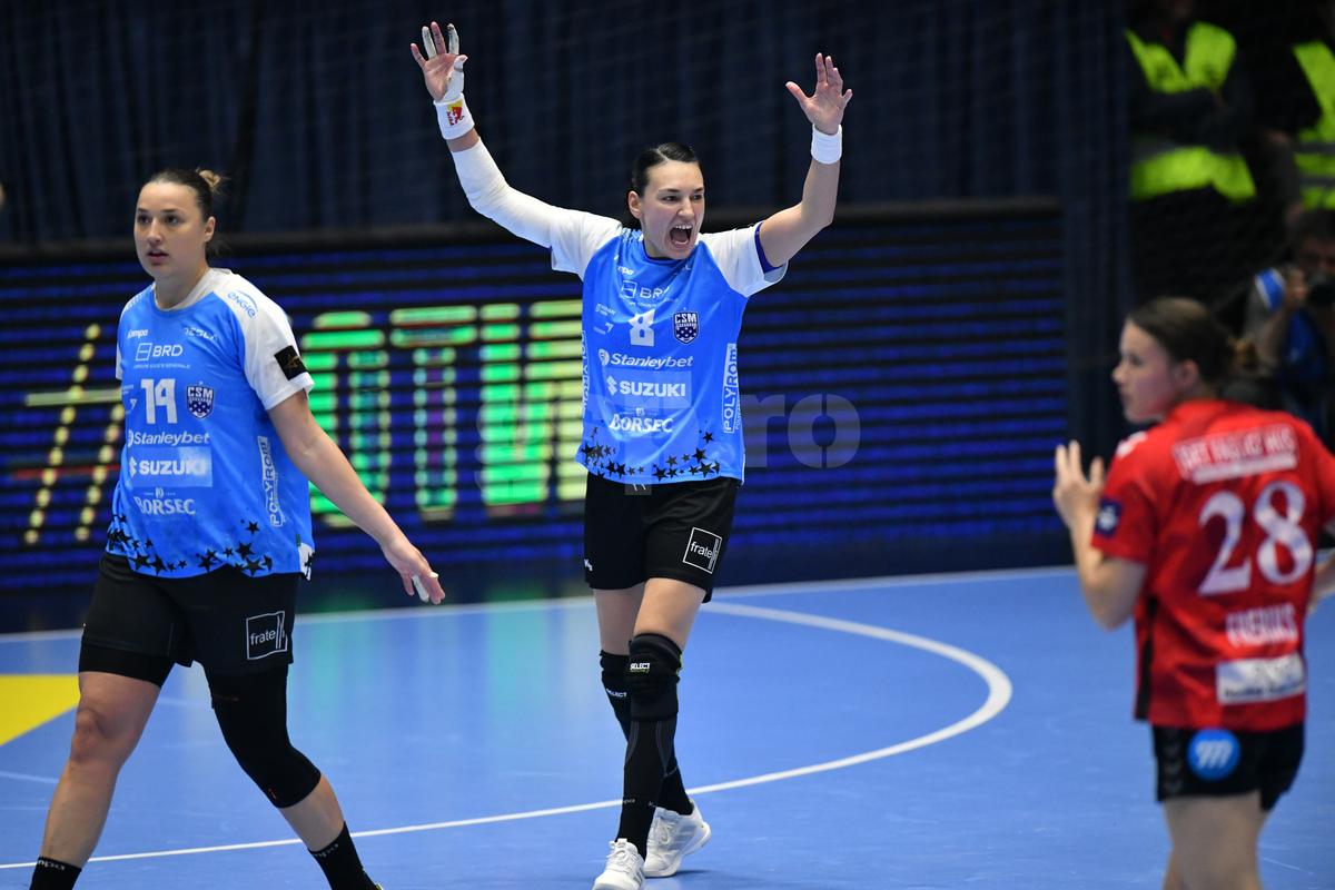 CSM București - Esbjerg, turul din sferturile Ligii Campionilor, foto: Cristi Preda