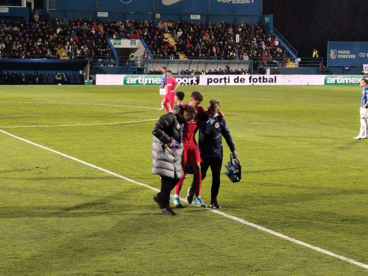 David Miculescu s-a accidentat în Farul - FCSB