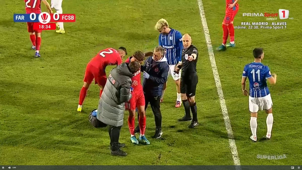 Lovitură pentru FCSB! S-a accidentat și riscă să NU mai joace în acest sezon