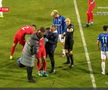 David Miculescu s-a accidentat în Farul - FCSB // FOTO: captură Prima Sport