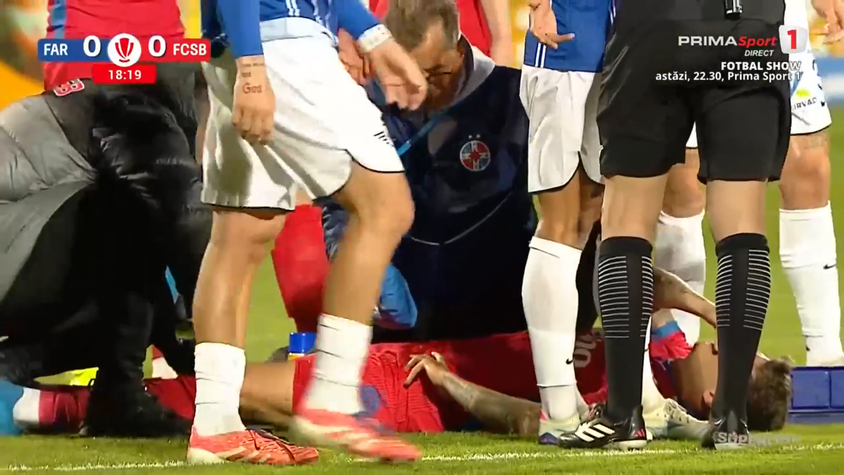 David Miculescu s-a accidentat în Farul - FCSB