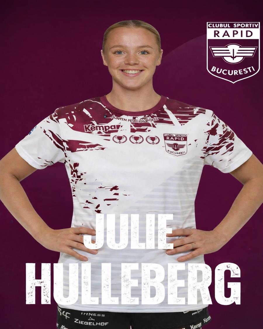 Julie Hulleberg a semnat cu Rapid // foto: Facebook Din naționala Norvegiei direct în „Liga Florilor” » Cel mai recent transfer a fost prezentat