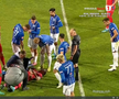 David Miculescu s-a accidentat în Farul - FCSB // FOTO: captură Prima Sport