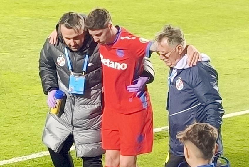 David Miculescu s-a accidentat în meciul cu Farul // FOTO: Ionuț Coman (GSP.ro)