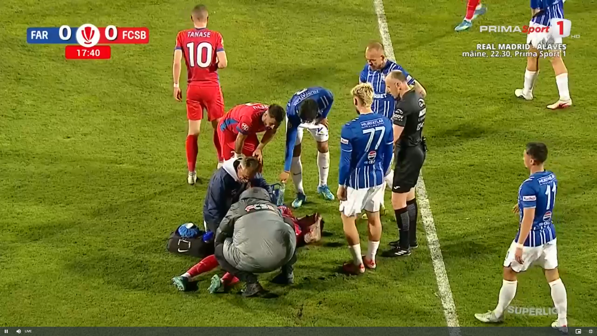 Lovitură pentru FCSB! S-a accidentat și riscă să NU mai joace în acest sezon